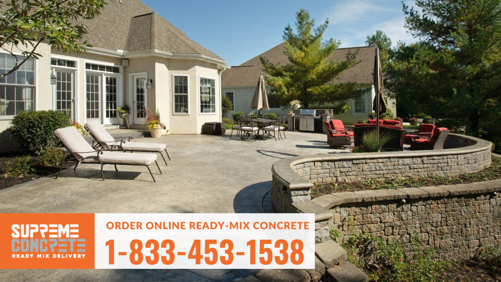 Best ready mix concrete for patio | Supreme Concrete