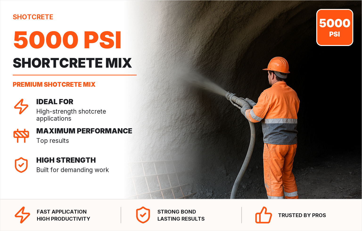 5000 PSI SHOTCRETE MIX